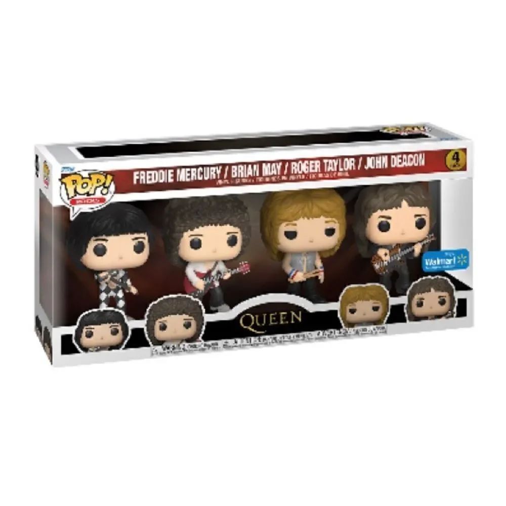 FUNK POP Rocks: Queen 4-Pk Freddy Mercury, Brian May, Roger Taylor, John Deacon